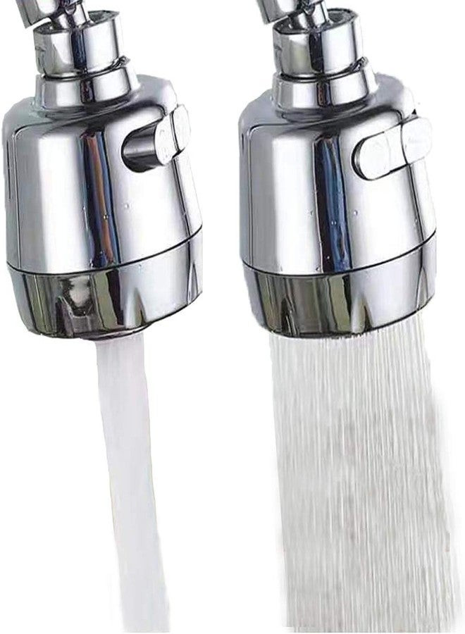 FITVERT Tap Extendor For Kitchen Sink | 360° Rotatable Splash Filter Faucet With 3 Modes | Tap Extender For Wash Basin/Bathroom | Tap Water Filter | Tap for Saving Water - Short, Silver - Image 1